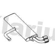 Klarius Box With Tail Pipe Rear fits Seat Ateca 2018 on 1.5