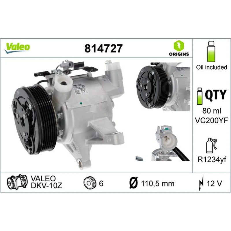 Valeo Air Conditioning Compressor 814727