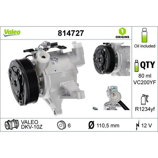 Valeo Air Conditioning Compressor 814727