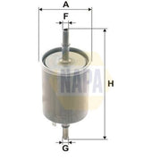 NAPA Fuel Filter Element fits Chevrolet Epica 2005-2011 2.0 2.5