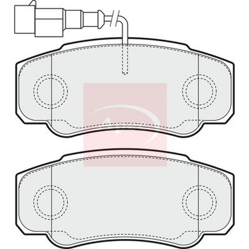 Apec Rear Brake Pad Set fits Nissan Cabstar 2006-2013