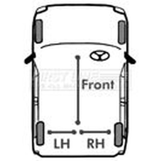 First Line Handbrake Cable Left Rear fits Citroën C4 II 2009-2018 1.6 2.0