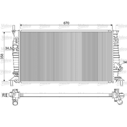 Valeo Engine Radiator 733254