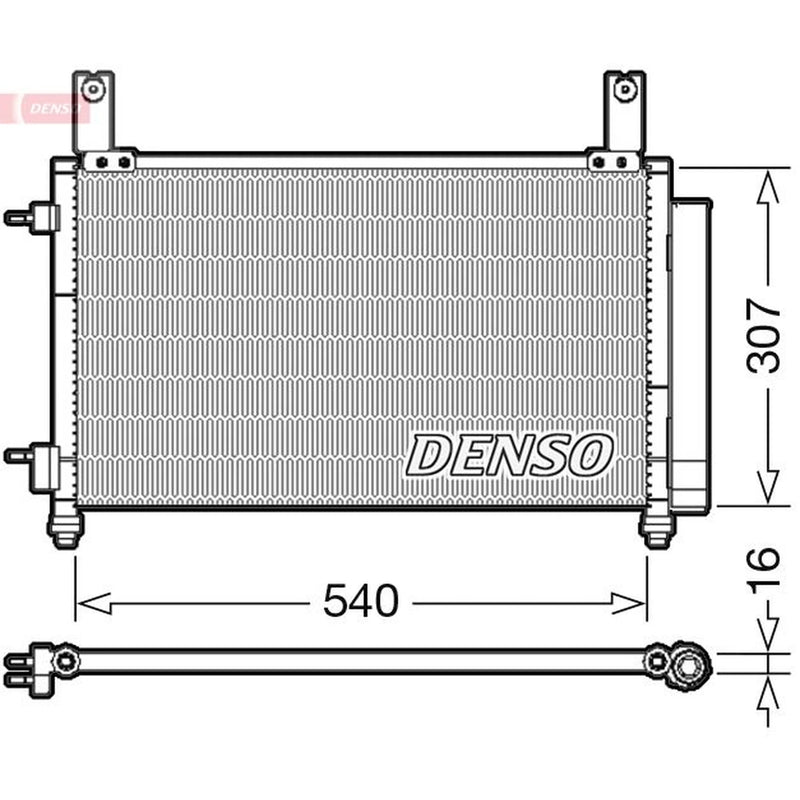 Denso Air Conditioning Condenser fits Chevrolet Matiz 2005-2013 0.8 1.0