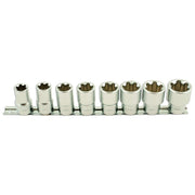 Laser Torx Plus Socket Set 1/2"D 8pc 5656 Laser - Dynamic Drive