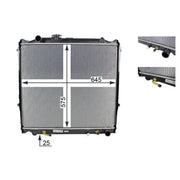 Mahle Engine Radiator fits Toyota Land Cruiser Colorado 1995-2002 3.0 3.4