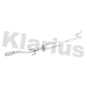 Klarius Box With Centre Pipe Centre fits Citroën C3 II 2009-2016 1.4 1.6