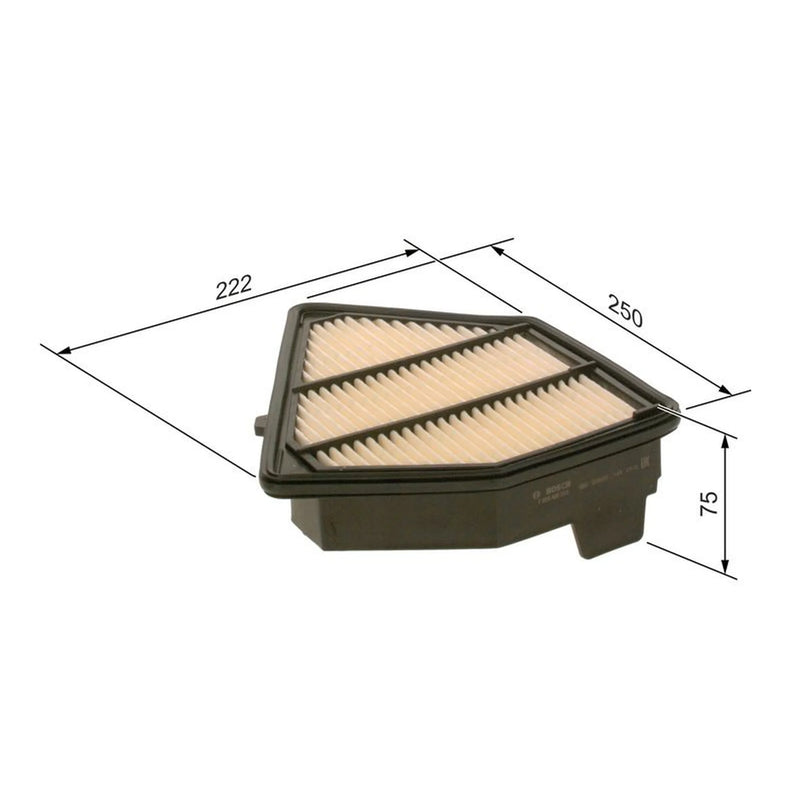 Bosch Engine Air Filter fits Honda Cr-V IV 2015-2018 1.6