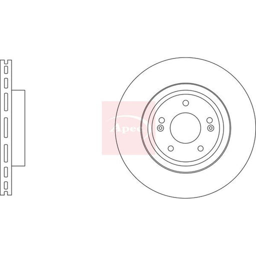 Apec Brake Discs fits Mercedes-Benz G-Class 2015-2018 463.272 463.274 463.275