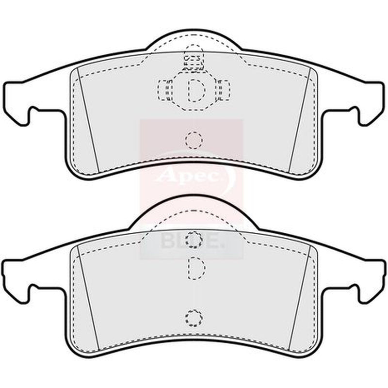 Apec Front & Rear Pads fits Jeep Grand Cherokee 1999-2005 2.7 3.1 4.7