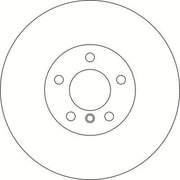Abtex 2 x Vented Rear Brake Discs BD1834V-x2
