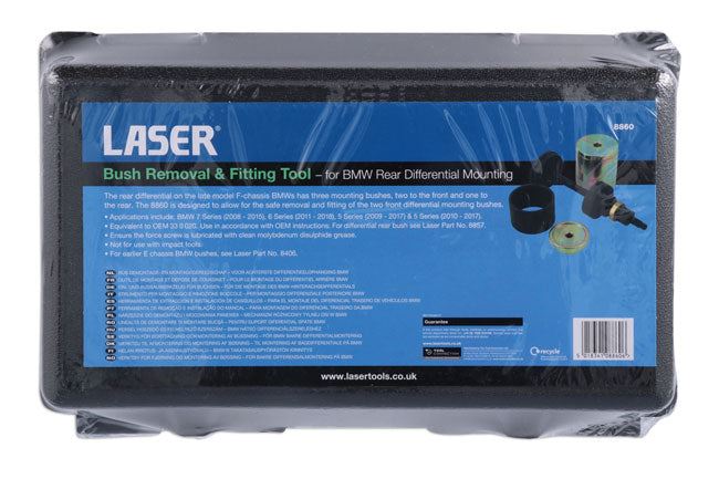 Laser Bush Removal & Fitting Tool - for BMW Rear Differential Mounting (front bushes) Laser - Dynamic Drive