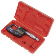Sealey Digital External Micrometer 0-25mm(0-1") Sealey  - Dynamic Drive
