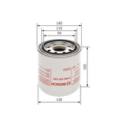 Bosch Cv Air Filter (A Dryer) Z8259 (Hgv) 0 986 628 259
