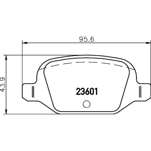 DON Front & Rear Pads fits Fiat Panda 2010-2013 1.2