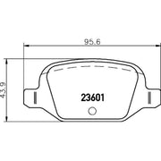 Mintex Front & Rear Brake Discs & Pads fits Fiat Idea 2008 on 1.6
