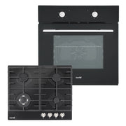 Baridi Integrated Oven & Gas Hob Bundle - 60cm, 55L Capacity