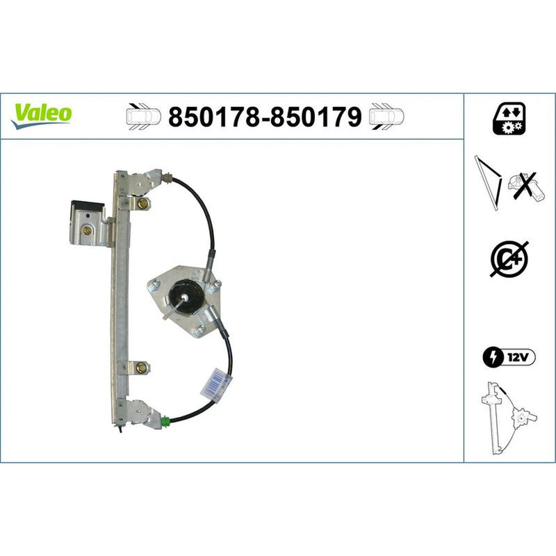 Valeo Electric Window Regulator Lifter Left Rear 850178