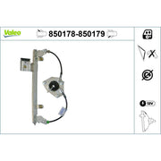 Valeo Electric Window Regulator Lifter Right Rear 850179