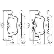 Bosch Front & Rear Pads fits BMW 2 Active Tourer 2014-2021