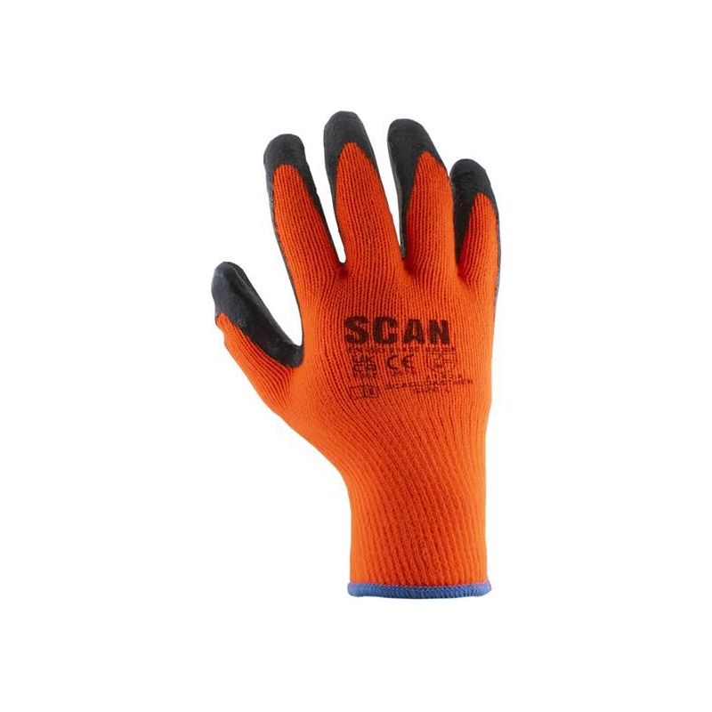 Scan Thermal Latex Coated Gloves - M (Size 8) Scan - Dynamic Drive