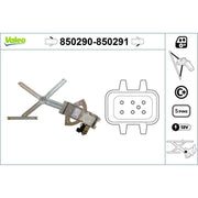Valeo Electric Window Regulator Lifter Left Front 850290