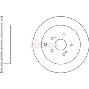 Fahren Rear Brake Discs & Pads fits Suzuki Grand Vitara II 2005-2015 1.9 2.0 2.4