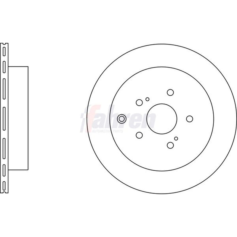 Fahren Rear Brake Discs & Pads fits Suzuki Grand Vitara II 2005-2015 1.9 2.0 2.4