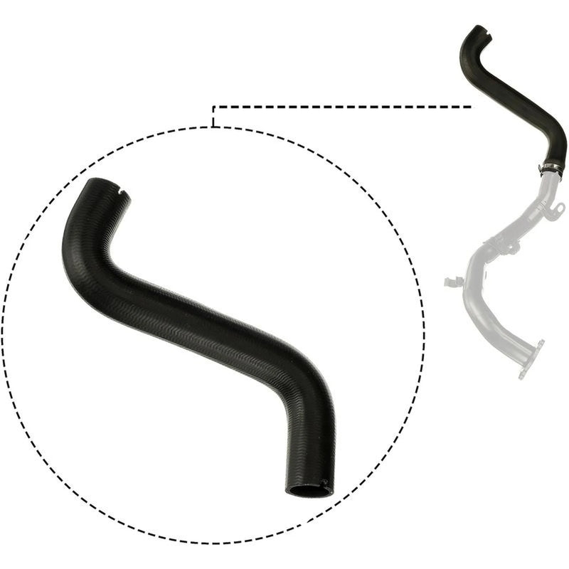 Gates Intercooler Turbo Charge Air Hose 390mm fits Fiat Idea 2004 on 1.3