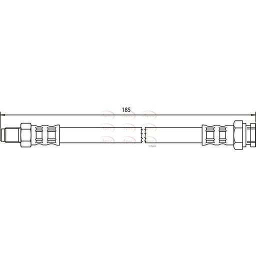 Apec Brake Hydraulic Hose Line outer HOS3346