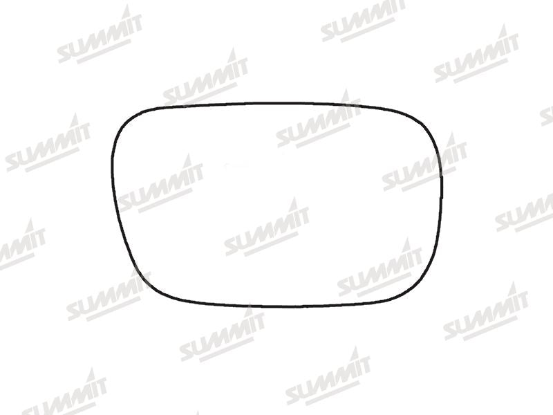 Summit Stick-On Standard Mirror Glass fits Lexus IS200 00 to 05 LHS Summit - Bars 4 Cars