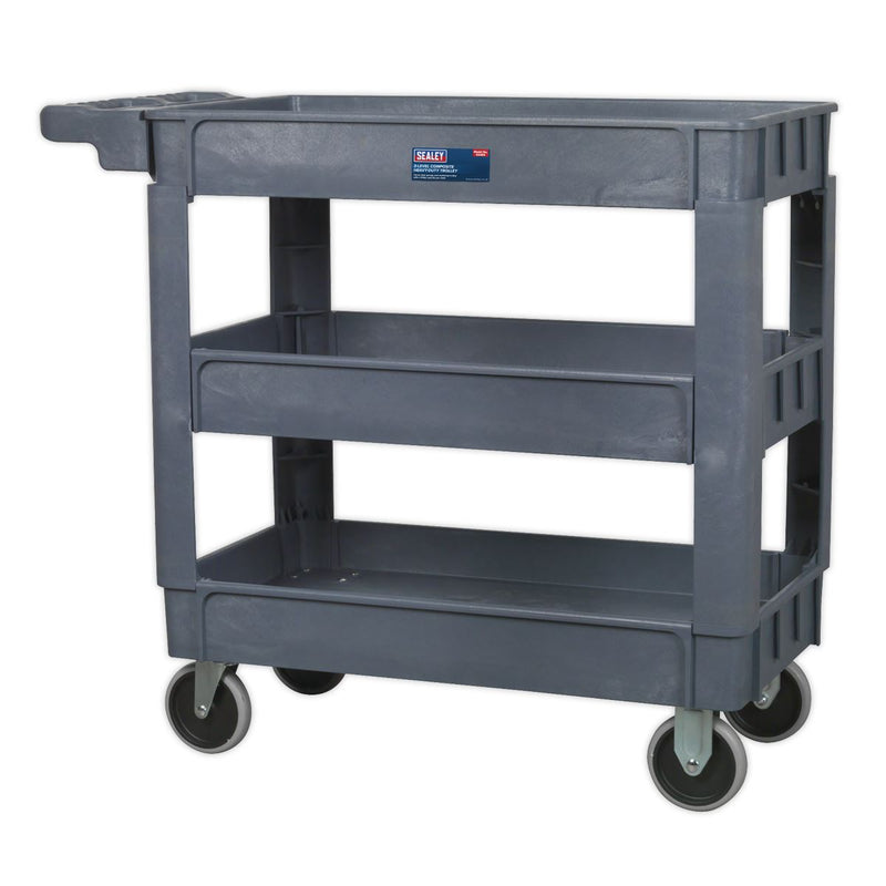 Sealey Trolley 3-Level Composite Heavy-Duty CX203 Sealey - Dynamic Drive