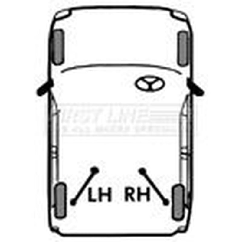 First Line Handbrake Cable Left Rear fits Land Rover Discovery III 2004-2009