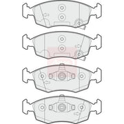 Apec Front Brake Pad Set fits Chrysler Ypsilon 2011-2021 0.9 1.2 1.3