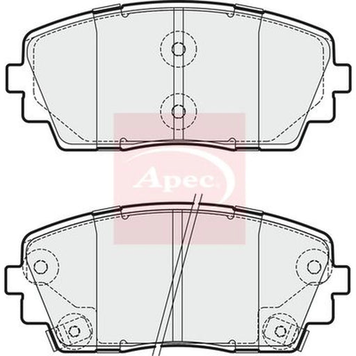 Apec Front Brake Pad Set PAD1877