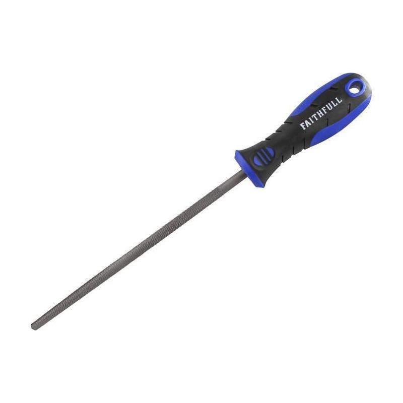 Faithfull Handled Round Second Cut Engineers File 200mm (8in) Faithfull - Dynamic Drive