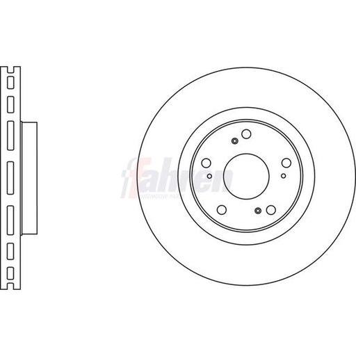 Fahren 2 x Vented Brake Discs fits Honda Accord VIII 2008-2015 2.0 2.2