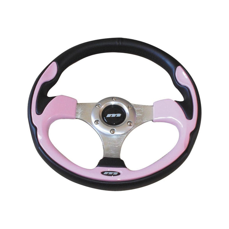 320mm Black & Pink Moulded Steering Wheel + Boss fits Vauxhall Astra 1991>1995 Mountney Classic  - Dynamic Drive