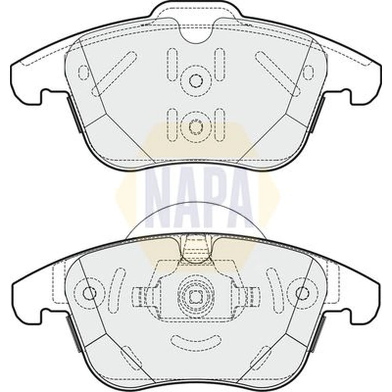 NAPA Front Brake Pad Set fits Land Rover Range Rover Evoque 2011-2019 2.0 2.2