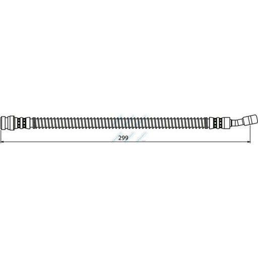Apec Brake Hydraulic Hose Line Front fits Hyundai I10 I 2007-2013 1.0 1.1 1.2