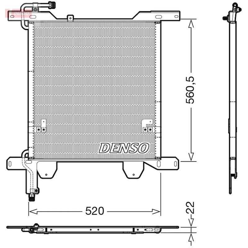 Denso Air Conditioning Condenser fits Daf 95 Xf 1997-2002