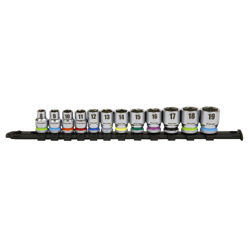 Sealey Premier Platinum Premier Platinum Socket Set 3/8"Sq Drive 12pc AK2660 Sealey Premier Platinum - Dynamic Drive