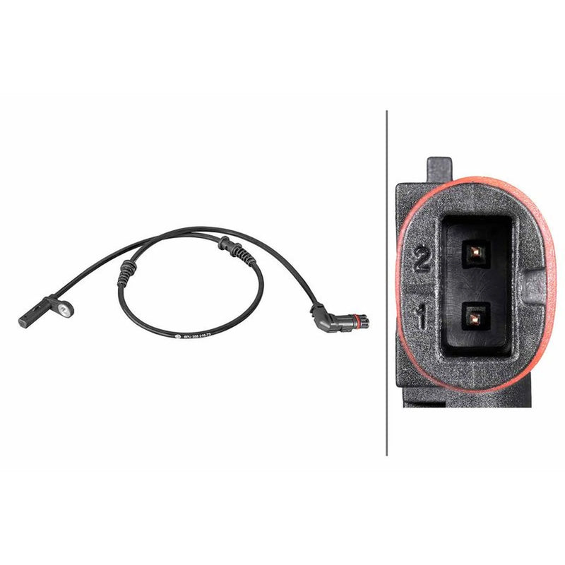 Hella ABS Wheel Speed Sensor Front fits Mercedes-Benz C-Class 2008-2014
