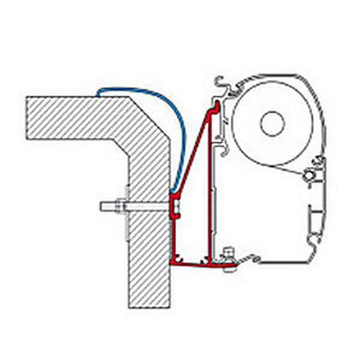 Fiamma Rapido 6 Bracket 4.0m Fiamma - Dynamic Drive