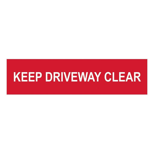 Scan Keep Driveway Clear - PVC Sign 200 x 50mm Scan - Dynamic Drive