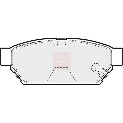 Apec Front & Rear Pads fits Mitsubishi Carisma 1995-2006 1.6 1.8
