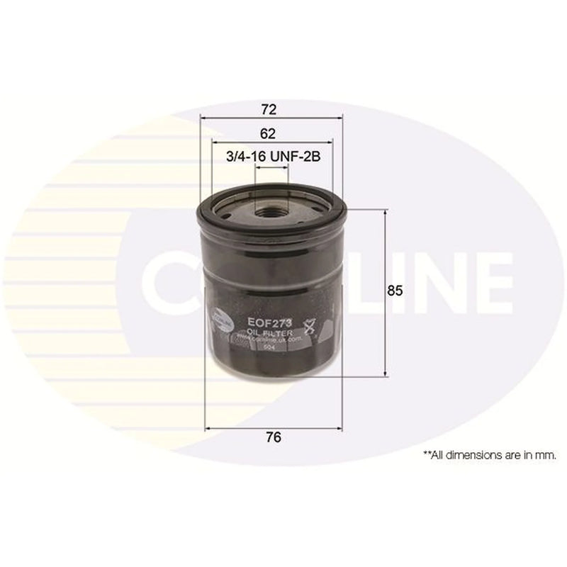 Comline Engine Oil Filter fits Ford Ranger 2006-2012 2.5 3.0