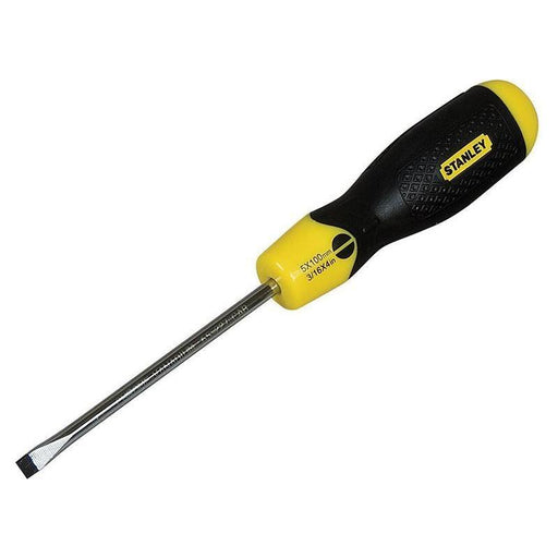 Stanley® Hand Tools Cushion Grip Screwdriver Flared Tip 5 x 100mm STANLEY® Hand Tools - NN4 Online