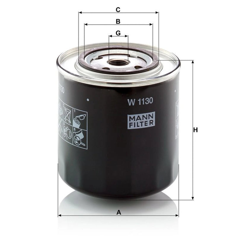 MANN-FILTER Engine Oil Filter W 1130