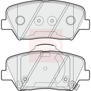 Apec Front & Rear Brake Discs & Pads fits Kia Carens IV 2013-2018 1.6 1.7 2.0